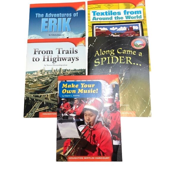 Houghton Mifflin Leveled Readers Lot of 25 Books Grades 1 to 5 EUC Homeschool - Picture 3 of 6